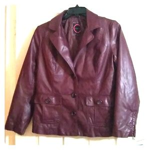 Women's leather jacket
